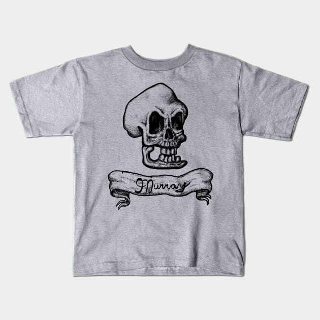 Murray, The Demonic Talking Skull Kids T-Shirt by mattleckie